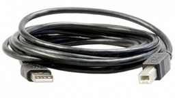 [001837] Кабель USB 2.0 AM/BM, 1.5m, 1 феррит, черный, Пакет Q500 [2110]