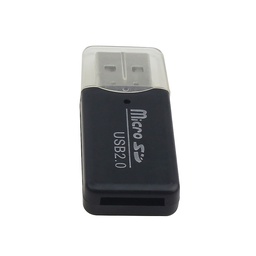 [003825] Кардридер универсальный MERLION CRD-1BK TF/Micro SD, USB2.0, Black [CRD-1BK]