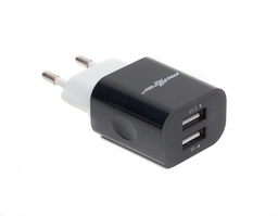 [008268] Сетевое зарядное устройство Maxxter UC-22A, 2 USB, 5V/2.1A