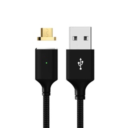 [008292] Магнитный кабель USB 2.0/Micro, 1m, 2А, индикатор заряда, Silver