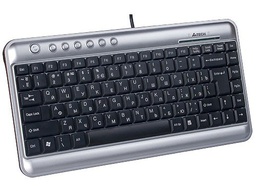 [008323] Клавиатура A4Tech KL-5 USB (Silver+Black), USB, X-slim Keyboard w/Ukr. [KL-5 USB]