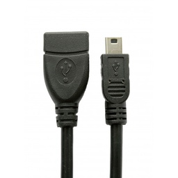 [008344] Кабель USB OTG Atcom usb af / mini usb, 0.8m, black