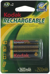 [008393] Аккумулятор KODAK HR6 Ni-MH 2600mAh 1x2, цена за шт. [30955080]