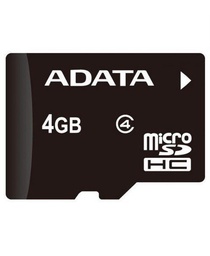 [008463] Карта пам'яті ADATA 4GB microSD class 4 (AUSDH4GCL4-R)