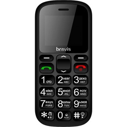 [008540] Мобильный телефон BRAVIS C181 Senior Dual Sim, black