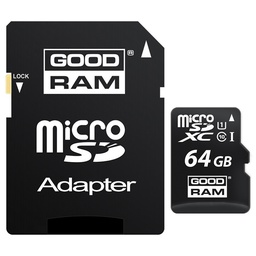 [008570] Карта пам'яті MicroSDXC 64GB UHS-I Class 10 GOODRAM + SD-adapter (M1AA-0640R11)