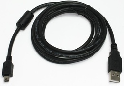 [008800] Кабель Cablexpert mini USB2.0, A-папа/mini USB 5-пин, 1.8 м, феррит [CCF-USB2-AM5P-6]