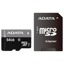 [009024] Карта памяти ADATA 64GB microSD class 10 UHS-I [AUSDX64GUICL10-RA1]