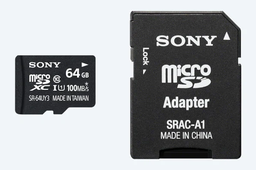 [009059] Карта памяти Sony microSDXC (UHS-1 U1) 64Gb class 10 (90MB/s) (adapter SD) [SR-64UY3A/T]