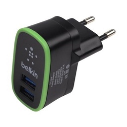 [009353] Сетевое зарядное устройство Belkin 2-port home charger+ 2100mAh F8M670krBLK