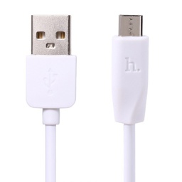 [009455] Кабель USB Hoco microUSB X1 Rapid 1m white