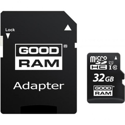 [009548] Карта памяти GoodRam microSDHC (UHS-1) 32GB Class10 + adapter [M1AA-0320R12]