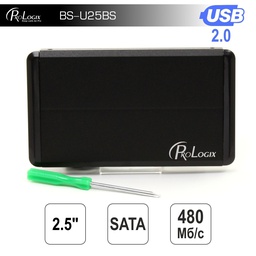 [009552] Внешний карман ProLogix SATA HDD 2.5&quot;, USB 2.0, Black [BS-U25BS]