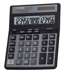 [009835] Калькулятор офисный SDC-888T, 33 кнопки, черный, размеры 206*156*31мм
