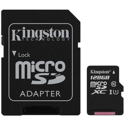 [009863] Карта пам'яті MicroSDXC 128GB UHS-I Class 10 Kingston Canvas Select Plus R100MB/s + SD-адаптер [SDCS2/128GB]