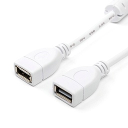 [010049] Кабель ATcom USB 2.0 AF/AF 1.8m white [15647]