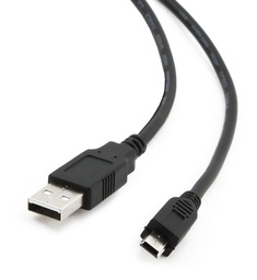 [010069] Кабель Cablexpert USB2.0 - mini USB, 3 м, черный [CCP-USB2-AM5P-10]