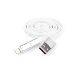 [010187] Дата кабель USB 2.0 AM to Micro 5P&amp;Lightning 1.0m Vinga (USBAMMICRO&amp;Lightning-1.0)